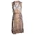 Autre Marque Vestido midi transparente de seda Sophie de Jeff Gallano Rosa