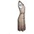 Autre Marque Vestido midi transparente de seda Sophie de Jeff Gallano Rosa - vista 4