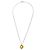 Autre Marque Pendente in zaffiro creato nuovissimo in argento sterling con catena da 14 mm - vista 3