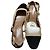 Jonak Ballerine in pelle nera e beige Nero