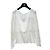 Blusa in seta bianca Chanel a maniche lunghe Taglia 38 Usata