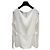 Blusa in seta bianca Chanel a maniche lunghe Taglia 38 Usata - vista 2