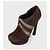 Botines de ante marrón Saint Laurent - Talla 38,5 de segunda mano - vista 3