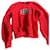 Roter Teddy-Fleece-Pullover mit CC-Logo von Chanel