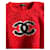 Roter Teddy-Fleece-Pullover mit CC-Logo von Chanel - Ansicht 2