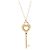 Tiffany & Co Collana con diamante a forma di chiave Tiffany D'oro