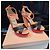 Sandali con tacco a blocco Jimmy Choo Tiber - Nero/Rosso/Pesca - vista 2