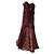 Autre Marque Vestido de festa Manon Collection Bordô com pedrarias e laço Bordeaux