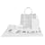 Alaïa Borsa Tote Wave Small Bianco  - vista 11
