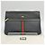 Gucci Clutch in pelle nera Ophidia con tre strisce Nero - vista 2