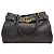 Gucci Borsa da corsa in pelle di vitello, borsa tote in pelle nera Nero