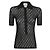Gucci Polo de mezcla de algodón y seda Negro - vista 4