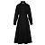 Céline Vestido de lana negra Trionf con botón Negro