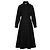 Céline Vestido de lana negra Trionf con botón Negro - vista 2