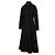 Céline Vestido de lana negra Trionf con botón Negro - vista 3