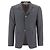 Thom Browne Classic Fit Bar Stripe Plain Weaving Wool Jacket