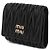Miu Miu Billetera bi-fold de cuero Napa negra Negro - vista 3