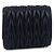 Miu Miu Billetera bi-fold de cuero Napa negra Negro - vista 4