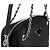 Prada Nylon gesteppte Schultertasche mit Kette Schwarz - Ansicht 8