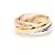 Cartier Trinity Klassischer Ring in Drei Farben Weiß - Ansicht 3
