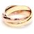 Cartier Trinity Klassischer Ring in Drei Farben Weiß - Ansicht 4