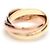 Cartier Trinity Klassischer Ring in Drei Farben Weiß - Ansicht 6