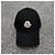 Moncler Cappellino da baseball in gabardine con patch logo nero - vista 2