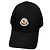 Moncler Cappellino da baseball in gabardine con patch logo nero - vista 9