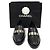 Chanel Mocassini da donna in pelle di vitello nera con medaglione dorato Nero - vista 2