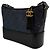 Chanel Borsa hobo media Gabrielle in blu navy - vista 3