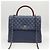 Chanel Borsa a spalla Coco Handle con catena, grande, collezione blu - vista 2