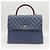 Chanel Borsa a spalla Coco Handle con catena, grande, collezione blu - vista 3
