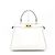 Fendi Borsa Tote e Borsa a Spalla Peekaboo Media in Pelle Bianca Bianco - vista 4