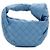 Bottega Veneta Borsa Tote Jodie Intrecciato Blu - vista 4