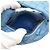 Bottega Veneta Borsa Tote Jodie Intrecciato Blu - vista 5