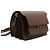 Marni Borsa a spalla in pelle Saffiano marrone TRUNK - vista 3