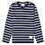 Thom Browne T-shirt a maniche lunghe oversize a righe - vista 5