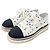 Sneakers in Tweed Chanel Bianco