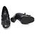 Tod's Pumps con tacco a blocco in pelle nera con frange e nappine per donne Nero - vista 5