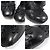 Tod's Pumps con tacco a blocco in pelle nera con frange e nappine per donne Nero - vista 6