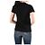 Alexander Mcqueen Schwarzes T-Shirt mit Logo-Print und kurzen Ärmeln QZABT - Ansicht 2