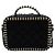 Vanity Chanel Mini borsa a tracolla serie Caviar Filigree Blu - vista 4