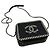 Vanity Chanel Mini borsa a tracolla serie Caviar Filigree Blu - vista 5
