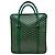 Goyard Sac fourre-tout moyen bordeaux vert
