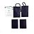 Prada Giacca cropped in denim leggero con zip per uomo, blu navy, XL - vista 12