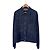 Prada Giacca cropped in denim leggero con zip per uomo, blu navy, XL - vista 3