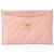 Chanel Billetera Porta Tarjetas de Piel Caviar Rosa