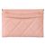 Chanel Billetera Porta Tarjetas de Piel Caviar Rosa - vista 3