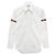 Thom Browne Camicia Classica in Popeline Bianca con Strisce Grosgrain Bianco