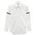 Thom Browne Camicia Classica in Popeline Bianca con Strisce Grosgrain Bianco - vista 11